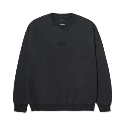 HUF Mason Crewneck Fleece "Washed Black"