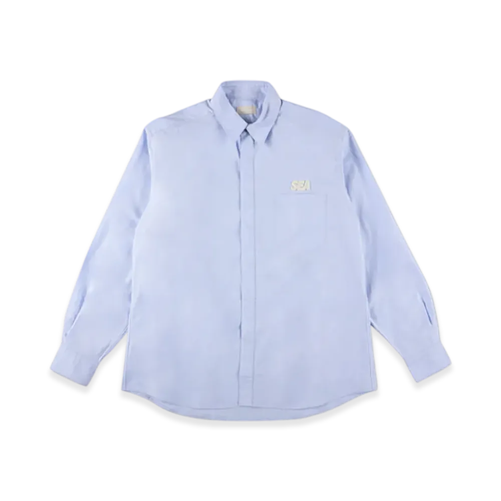 WIND AND SEA Cozy Oxford Shirt "Light Blue"