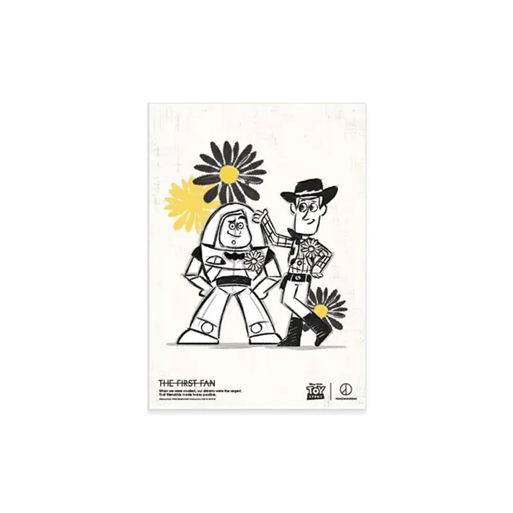 PEACEMINUSONE x Toy Story THE FIRST FAN Poster A3 04 "White" / G-DRAGON