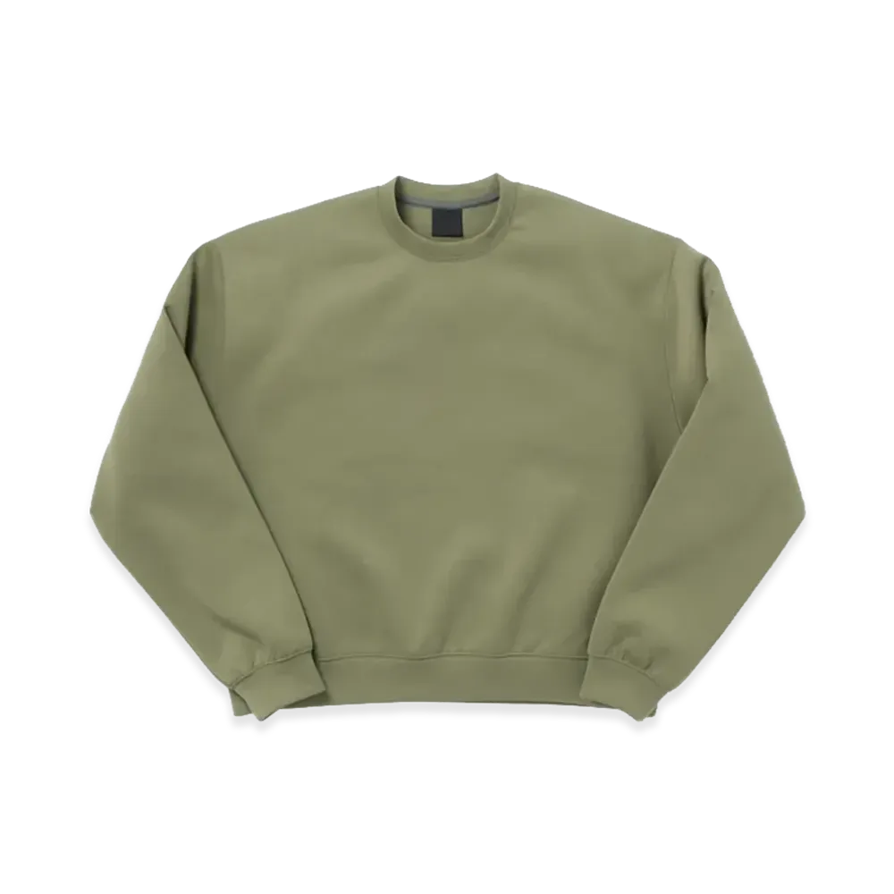 DAIWA PIER39 Women's Tech Scuba Knit Crew "Light Olive"