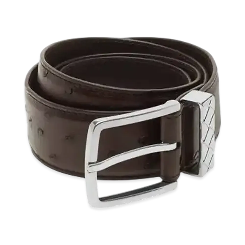 Bottega Veneta Intreccio Loop Belt "Fondente"