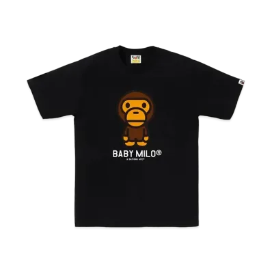 A BATHING APE Baby Milo Tee "Black"