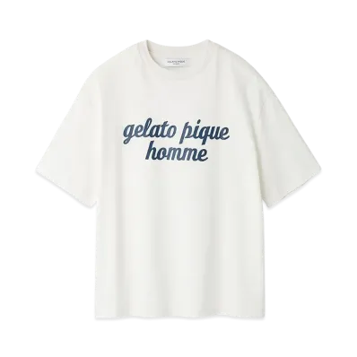 GELATO PIQUE Homme Gelato Pique Logo Print T-Shirt "Off White"