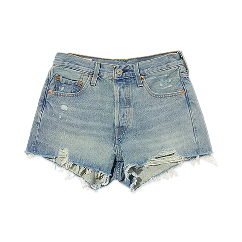 Levi's 501 High Waist Short Pants "Medium Indigo"