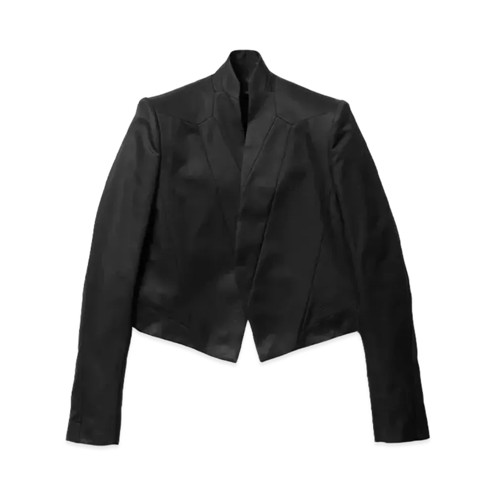 JULIUS Stand Collar Prism Tailored Jacket "Black"