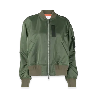 sacai Women's Coats Kaki "Green"