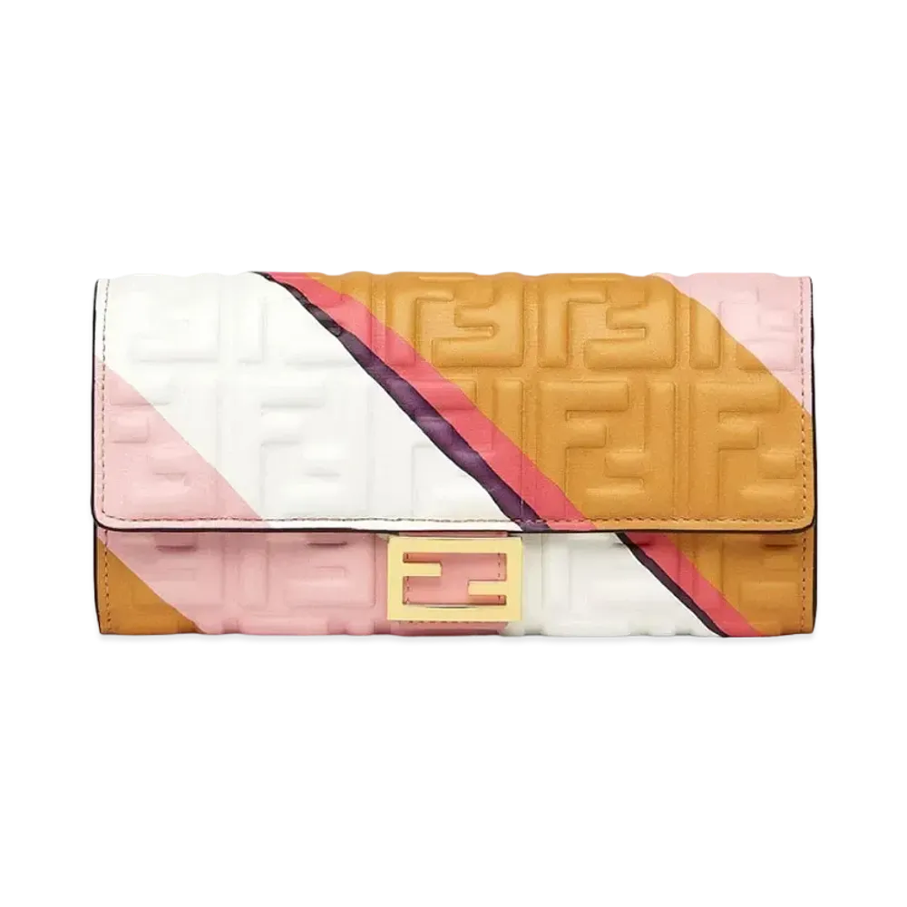 FENDI Continental Wallet Nappa Leather "White"