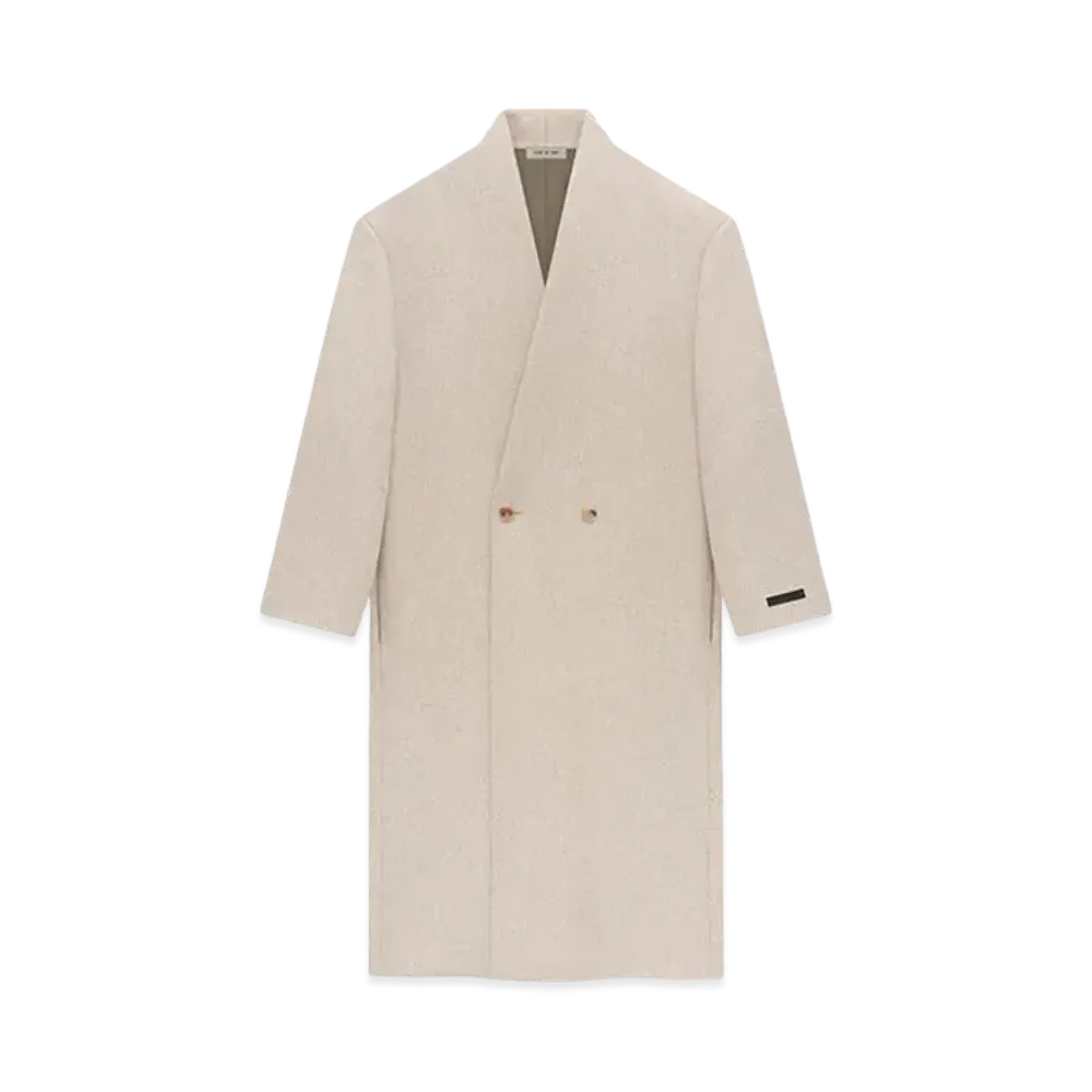 FEAR OF GOD ESSENTIALS Military Wool Lapelless Coat "Blush"