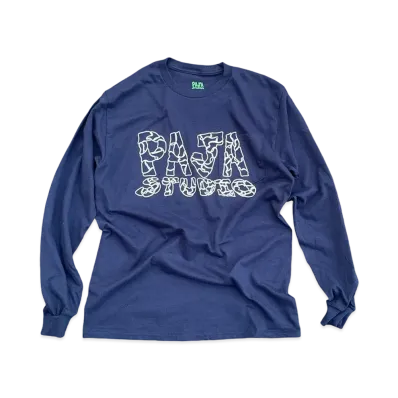 PAJA STUDIO Camo Pocket L/S Tee "Navy"