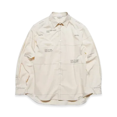 uniform experiment Map-Out Shirt "Ivory"