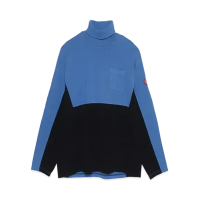 Cav Empt (C.E) OVERDYE TURTLE NECK LONG SLEEVE T "Blue"