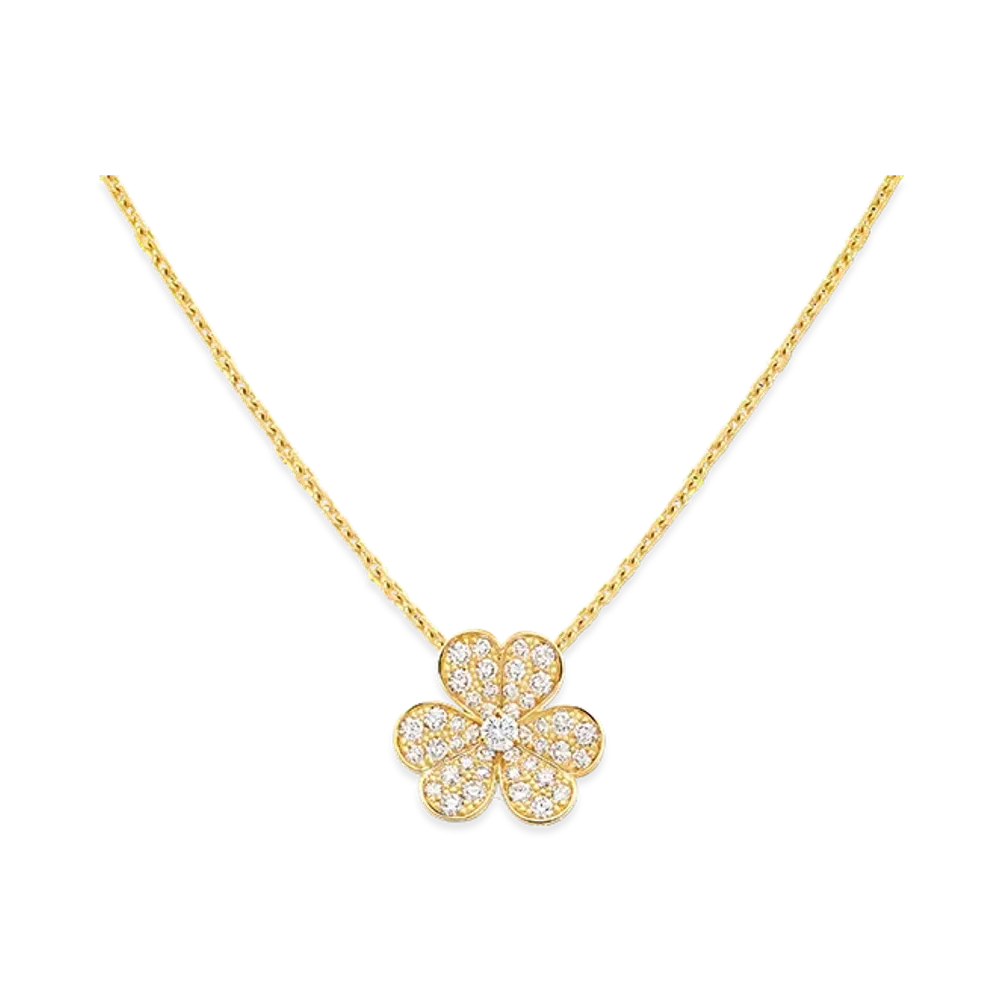 Van Cleef & Arpels Frivole pendant small model "18K Yellow gold/Diamond"