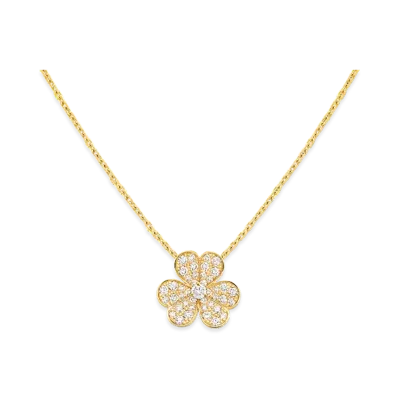 Van Cleef & Arpels Frivole pendant small model "18K Yellow gold/Diamond"