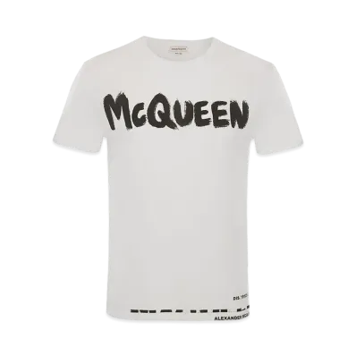 Alexander McQUEEN McQueen Graffiti T-shirt "White"