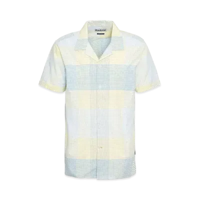 Barbour Chesil Micro Check Short Sleeve Shirt (Regular Fit) "Yellow"