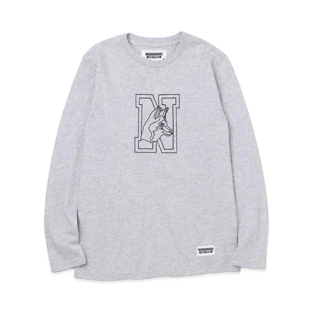 NEIGHBORHOOD OT-4 / C-TEE . LS "Gray"