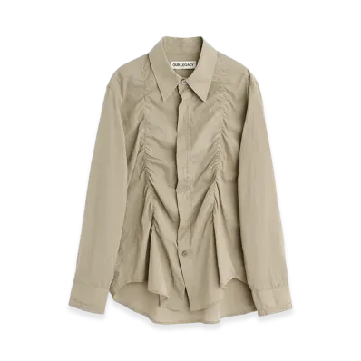 OUR LEGACY Women's Jumble Shirt "Faint Check Cotton Gauze"