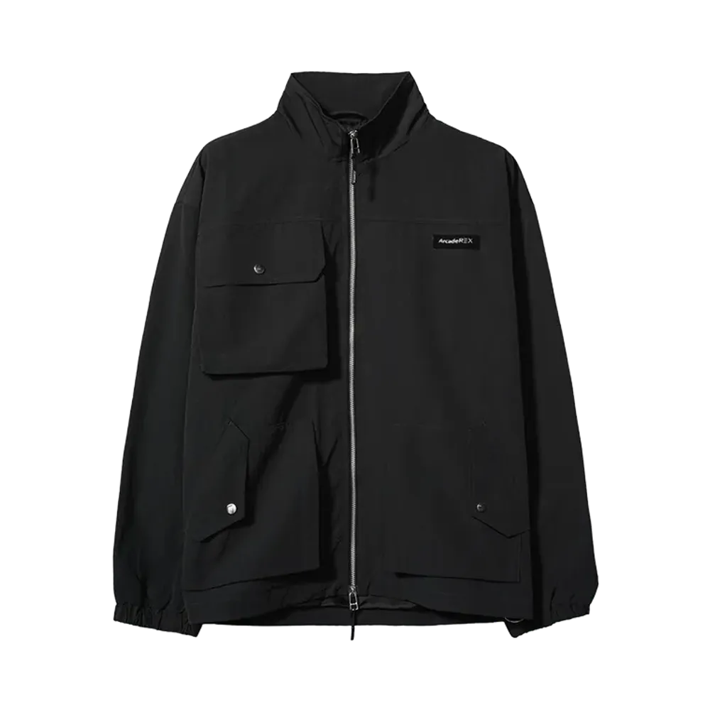 Arcade REX by ChroNoiR \ NYLON TRACK JAKET "BLACK"