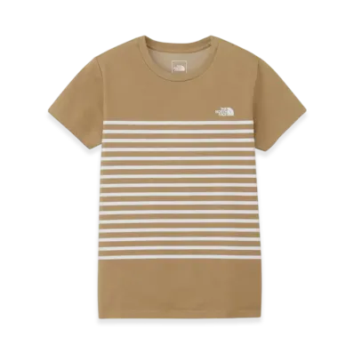 The North Face Ladies Short Sleeve Panel Border Tee "Classic Khaki"