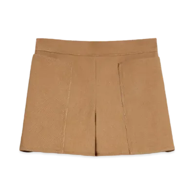 Max Mara Denarro Cotton Drill Shorts "Tobacco Brown"