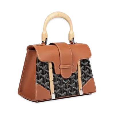 Goyard Saigon Structure Mini Bag "Black/Brown"
