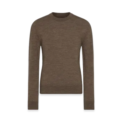 Maison Margiela Men's Elbow Patch Sweater "Walnut"