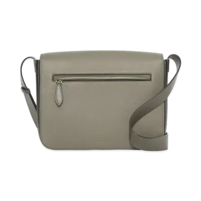 BURBERRY Small Grainy Leather Messenger Bag "Poplar Green"