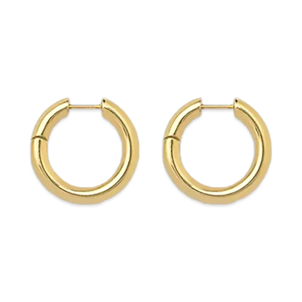 HYKE x END CUSTOM JEWELLERS Women's Bold Hoop Earrings "Gold"