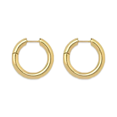 HYKE x END CUSTOM JEWELLERS Women's Bold Hoop Earrings "Gold"