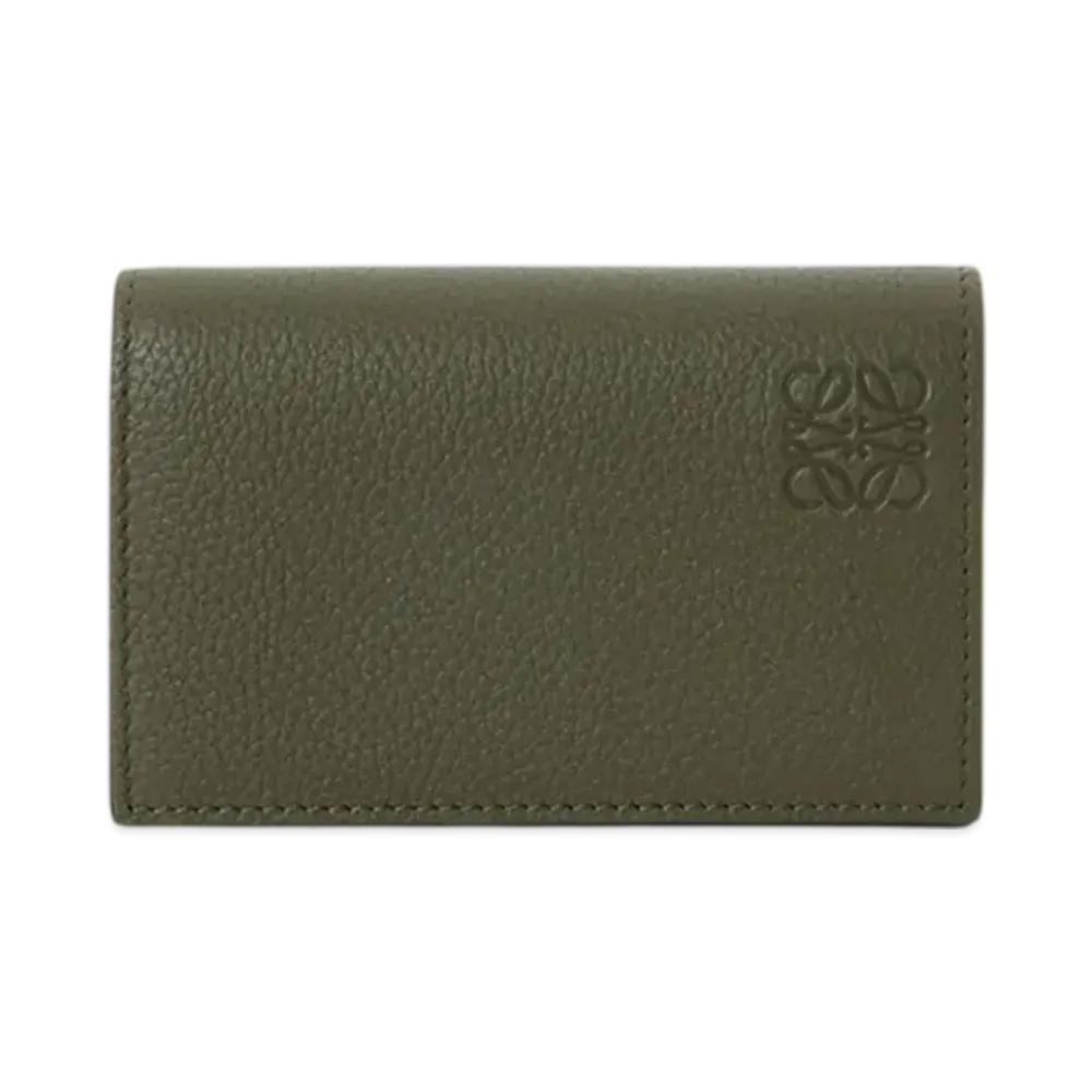 LOEWE Business Card Holder "Khaki Green"
