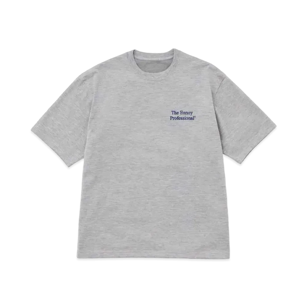 ENNOY 21SS Logo Tee "Grey/Navy" SS21BRENCT02NTL