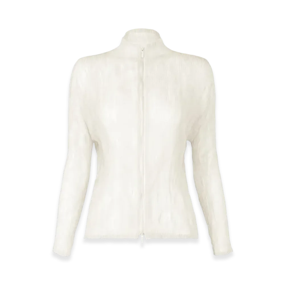ISSEY MIYAKE Chiffon Twist BK/WT-56 "White"