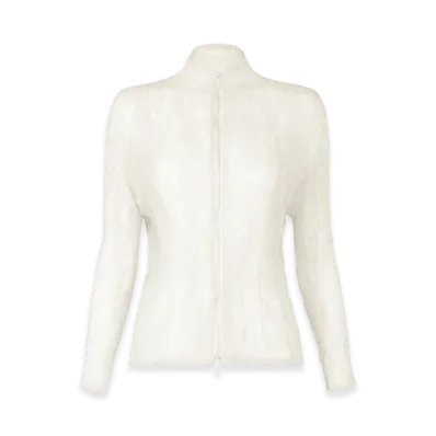 ISSEY MIYAKE Chiffon Twist BK/WT-56 "White"