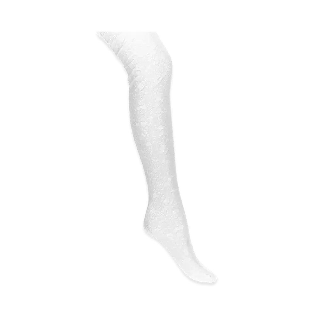 Valentino Garavani Women's 'chez ' Lace Tights "White"