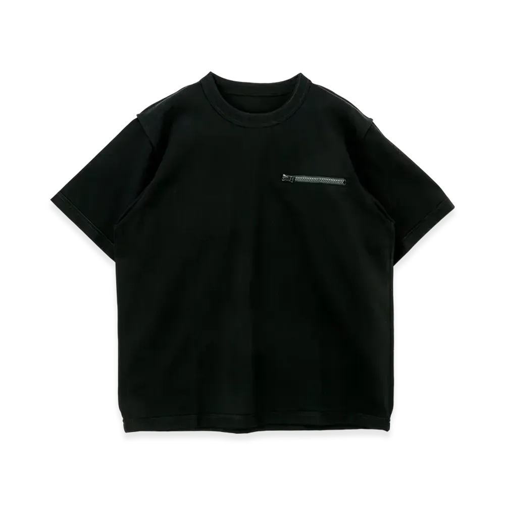 sacai Cotton Jersey T-Shirt "Black"