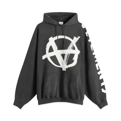 VETEMENTS Double Anarchy Hoodie "Black" UA65HD650B