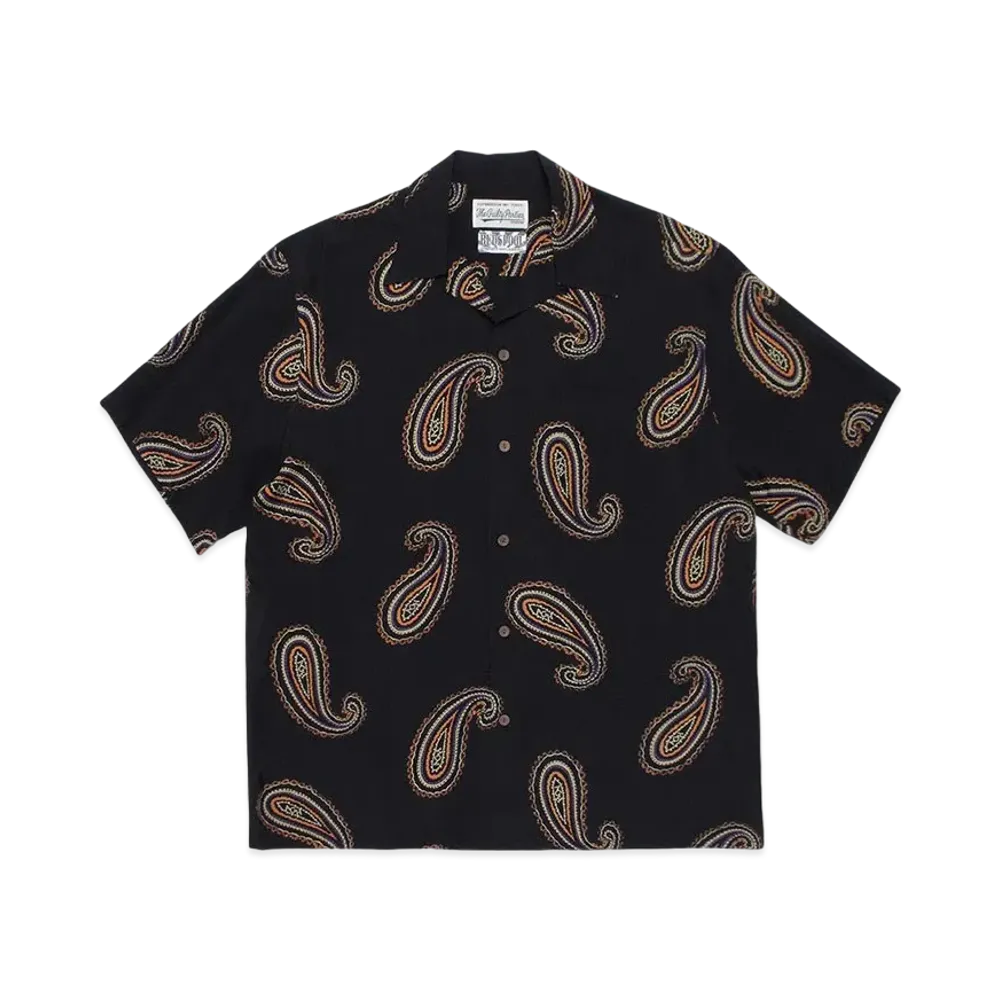 NAMEDARUMA X WACKO MARIA ALOHA SHIRT PAISLEY "Black"