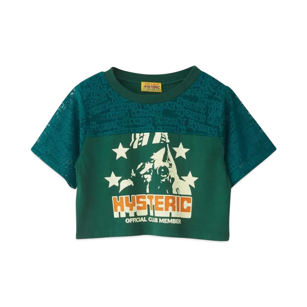 HYSTERIC GLAMOUR Camera Club Short Length T-Shirt "Green"