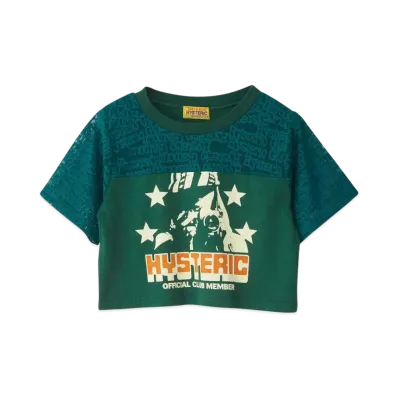 HYSTERIC GLAMOUR Camera Club Short Length T-Shirt "Green"