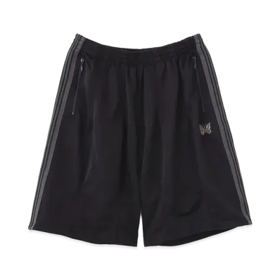 NEEDLES x BEAVER H.D Track Shorts - Poly Smooth "Black"