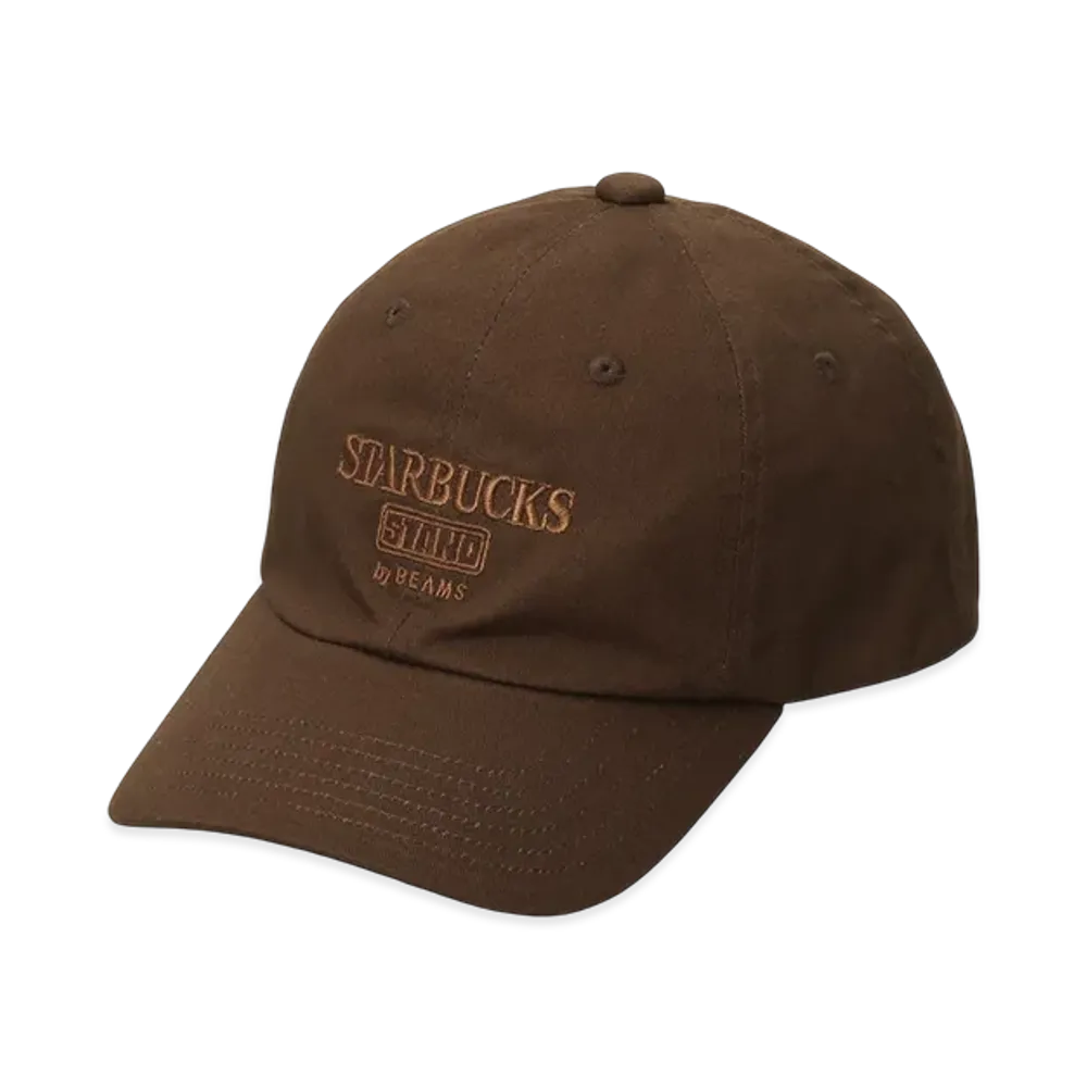 STARBUCKS STAND x BEAMS 6P LOGO Cap "Brown"