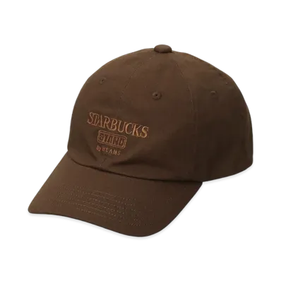 STARBUCKS STAND x BEAMS 6P LOGO Cap "Brown"