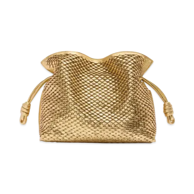 LOEWE Flamenco Clutch Medium "Gold"