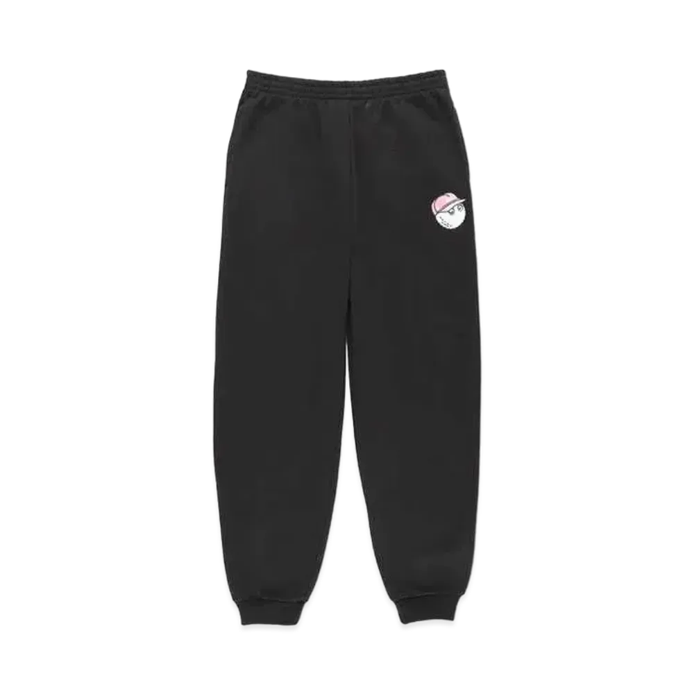 WIND AND SEA x MALBON SWEAT PANTS "Black"