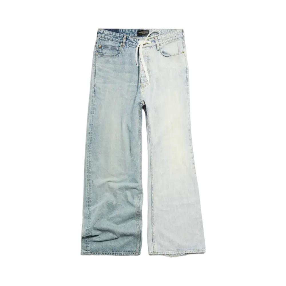BALENCIAGA Fifty-Fifty Pants Ring Denim and Denim Twill "Blue"