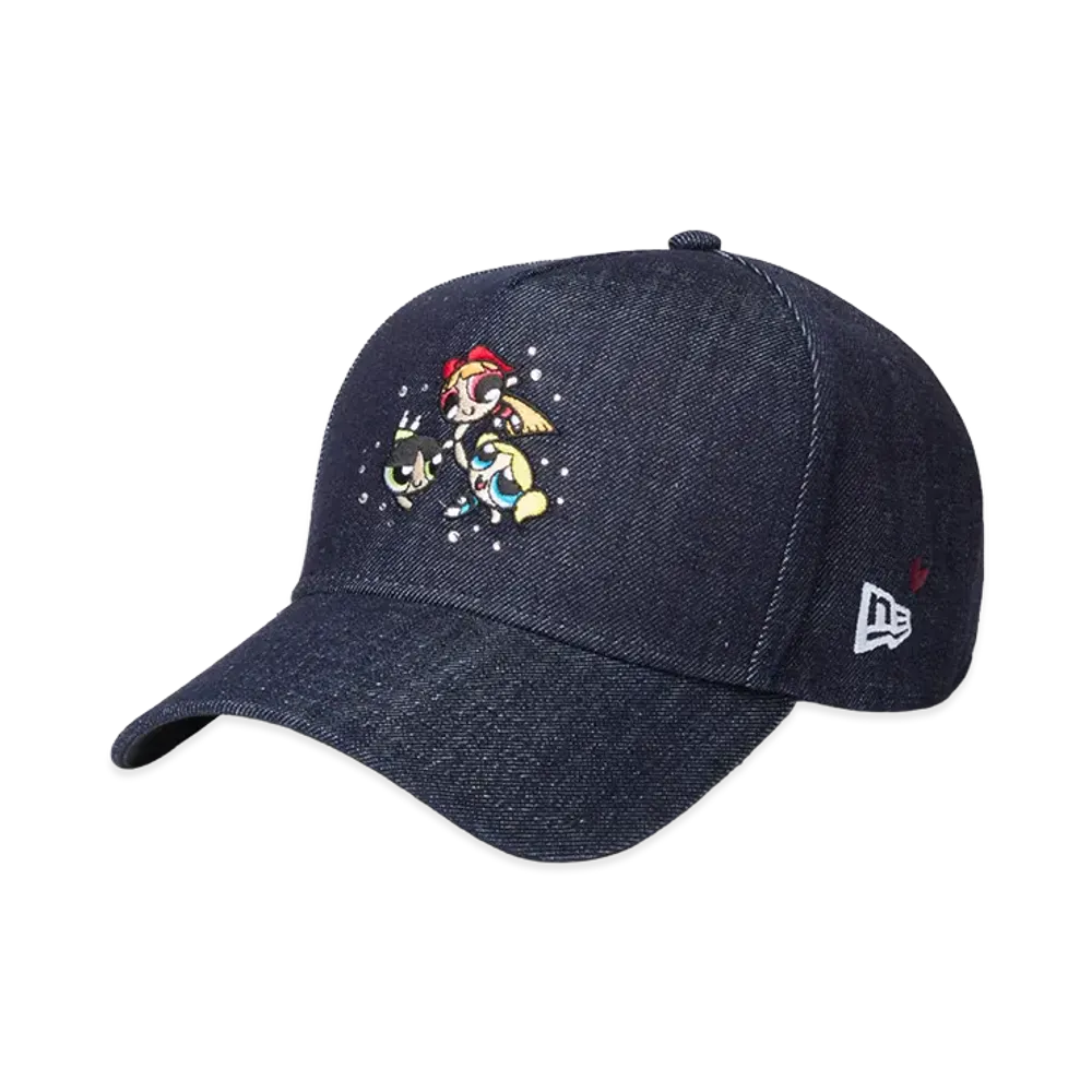 NEW ERA 9Forty A-Frame The Powerpuff Girls Rhinestone "Denim"