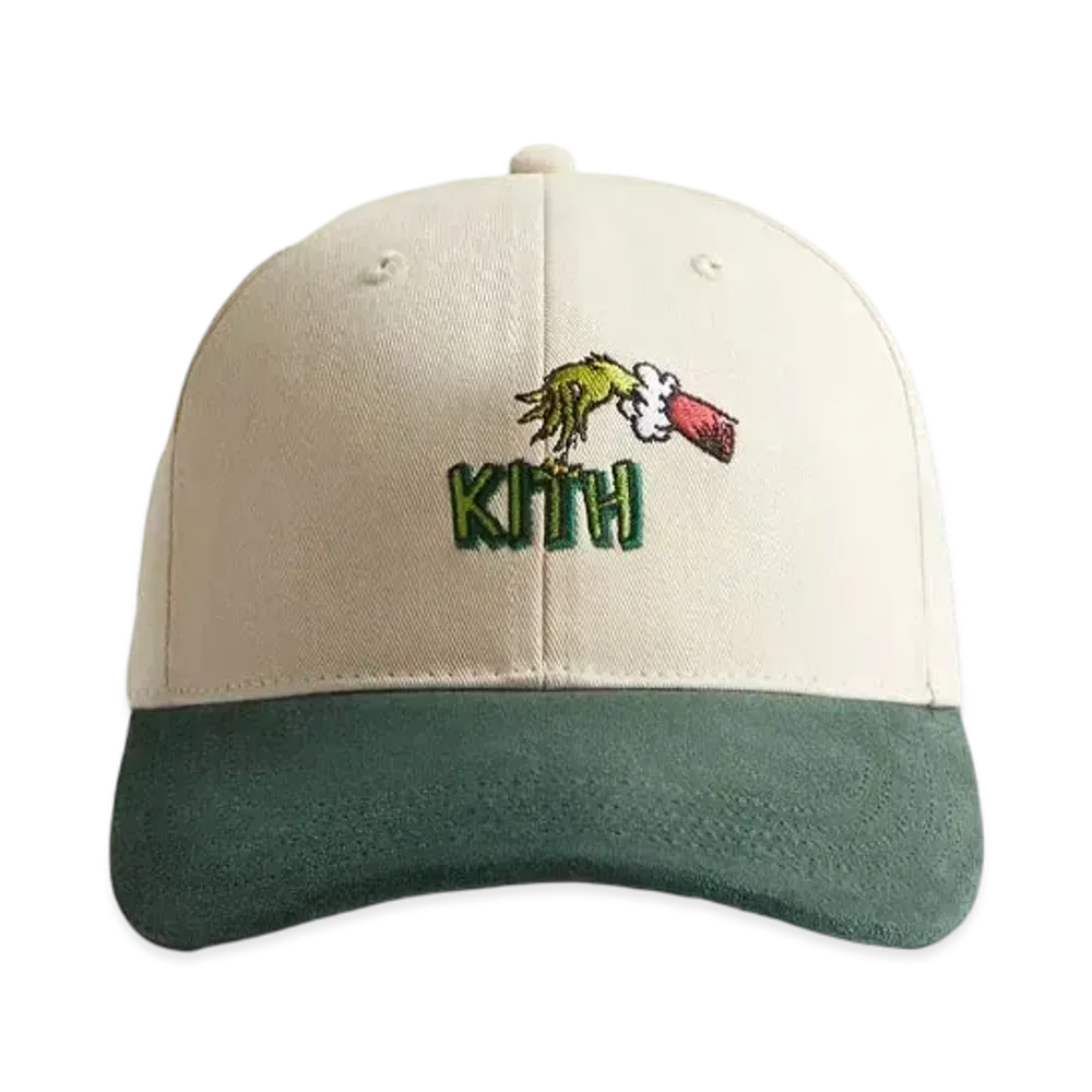 Kith x The Grinch Suede Brim Aaron Cap "Sandrift"