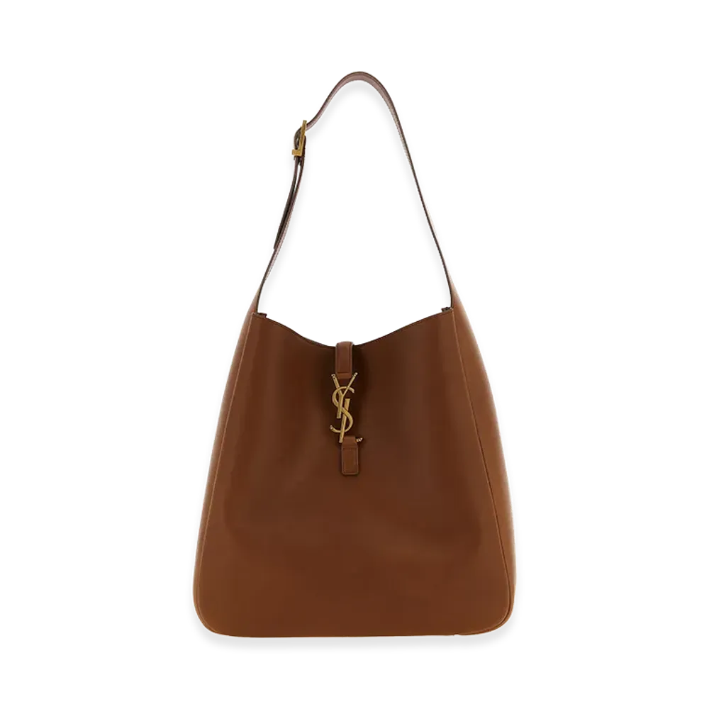 Saint Laurent Women's Le 5 A 7 Large Shoulder Bag "Brown"