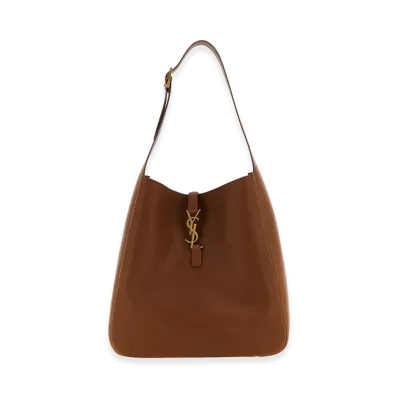 Saint Laurent Women's Le 5 A 7 Large Shoulder Bag "Brown"