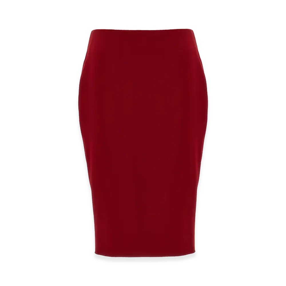 Saint Laurent Women's Pencil Skirt "Red"